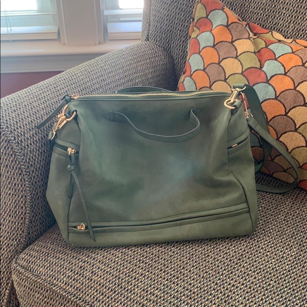 green purse